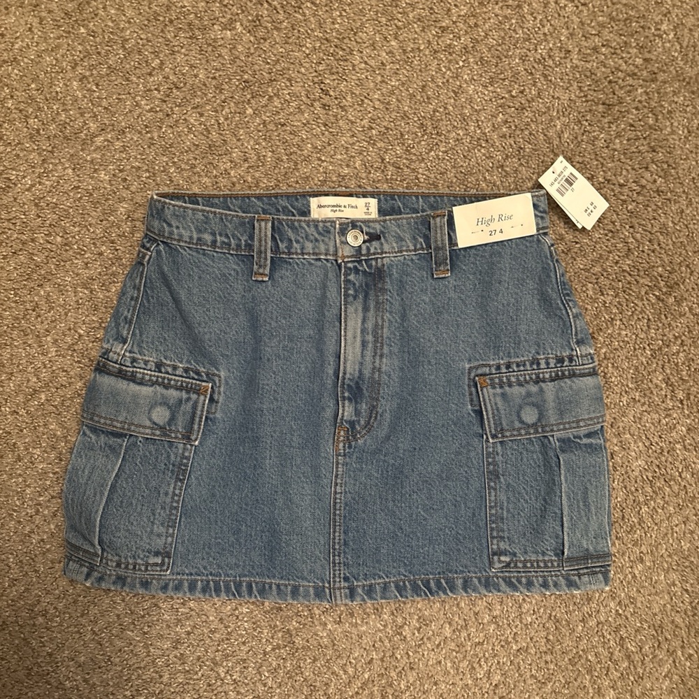 High Rise Abercrombie Denim Skirt
